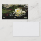 Wasserlilie Visitenkarte (Vorne/Hinten)