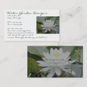 Wasserlilie-Visitenkarte Visitenkarte (Vorne/Hinten)