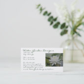 Wasserlilie-Visitenkarte Visitenkarte (Stehend Vorderseite)