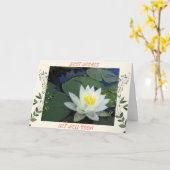 Wasserlilie wird gut karte (Gelbe Blume)