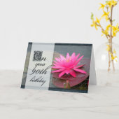 Wasserlilie zum 90. Geburtstag Karte (Gelbe Blume)