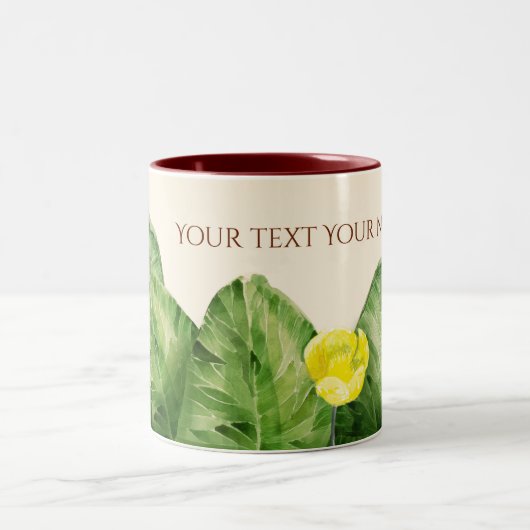 Wasserlilie Zweifarbige Tasse (Mittel)