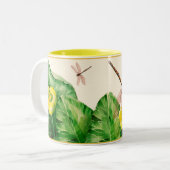 Wasserlilie Zweifarbige Tasse (Vorderseite Links)