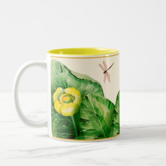 Wasserlilie Zweifarbige Tasse (Links)