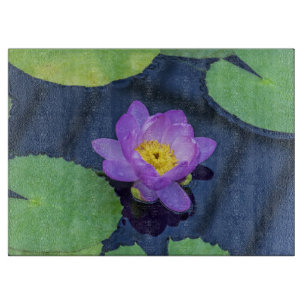 Wasserlilieglas Schneidebrett