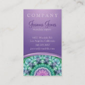 WasserlilieMandala Visitenkarte (Rückseite)