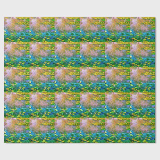 Wasserlilien-013 Geschenkpapier (Flach)