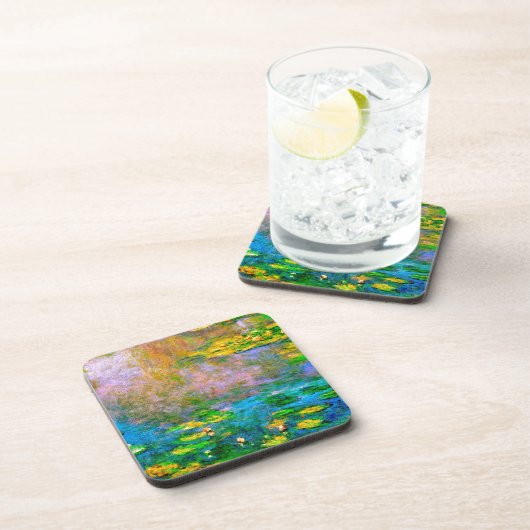 Wasserlilien-013 Getränkeuntersetzer (Rechte Seite)