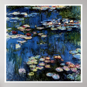 Wasserlilien; 1914 durch Monet Poster