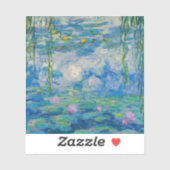 Wasserlilien, 1916-1919 von Claude Monet Aufkleber (Blatt)