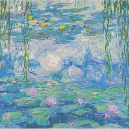 Wasserlilien, 1916-1919 von Claude Monet Aufkleber (Vorderseite)