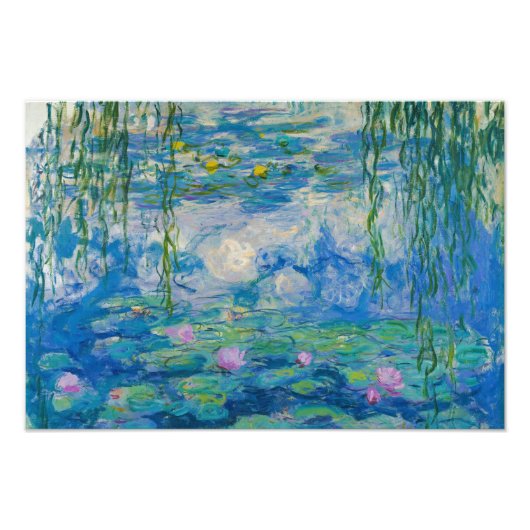 Wasserlilien, 1916-1919 von Claude Monet Fotodruck (Vorne)