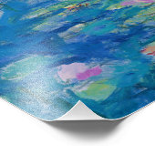 Wasserlilien, 1916-1919 von Claude Monet Fotodruck (Ecke)