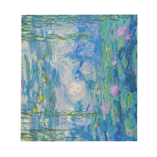 Wasserlilien, 1916-1919 von Claude Monet Notizblock (Vorderseite)