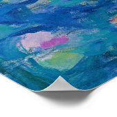 Wasserlilien, 1916-1919 von Claude Monet Poster (Ecke)