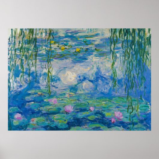 Wasserlilien, 1916-1919 von Claude Monet Poster (Vorne)