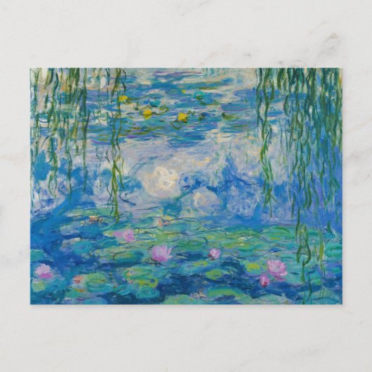 Wasserlilien, 1916-1919 von Claude Monet Postkarte (Vorderseite)