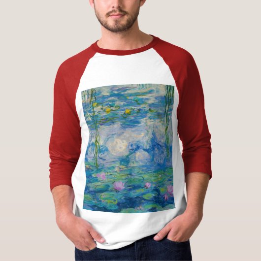 Wasserlilien, 1916-1919 von Claude Monet T-Shirt (Vorderseite)