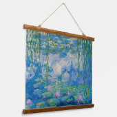 Wasserlilien, 1916-1919 von Claude Monet Wandteppich Mit Holzrahmen (Gewinkelt)