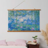 Wasserlilien, 1916-1919 von Claude Monet Wandteppich Mit Holzrahmen (Schlafzimmer)