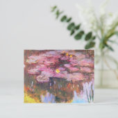 Wasserlilien 3 postkarte (Stehend Vorderseite)