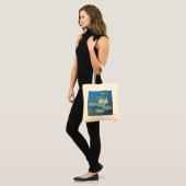 Wasserlilien, Abend Wirkung durch Monet Tragetasche (Vorderseite (Model))