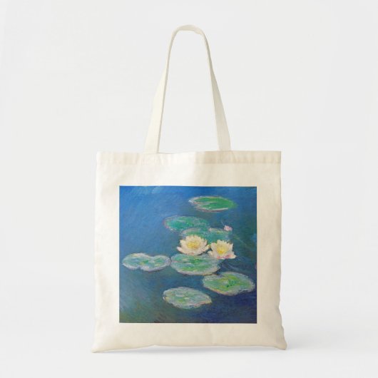 Wasserlilien, Abend Wirkung durch Monet Tragetasche (Vorne)