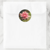Wasserlilien-Aufkleber Runder Aufkleber (Tasche)