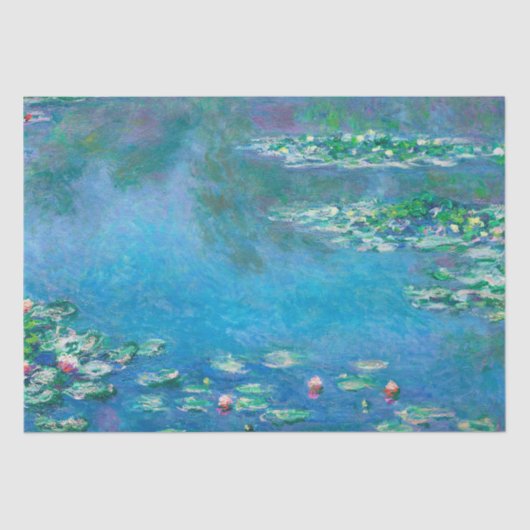 Wasserlilien, Claude Monet Decoupage Seidenpapier (Vorderseite)