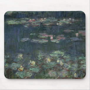 Wasserlilien Claudes Monet  : Grüne Reflexionen Mousepad