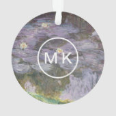 Wasserlilien Claudes Monet | Ornament (Rückseite)