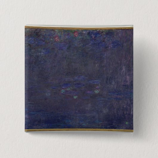 Wasserlilien Claudes Monet |: Reflexionen der Button (Vorderseite)
