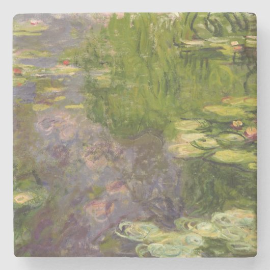 Wasserlilien Claudes Monet | Steinuntersetzer (Vorderseite)