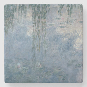 Wasserlilien Claudes Monet  : Weinende Weiden, Steinuntersetzer