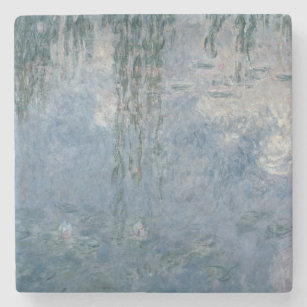 Wasserlilien Claudes Monet  : Weinende Weiden, Steinuntersetzer