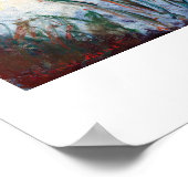 Wasserlilien, das Sun Claude Monet Poster (Ecke)