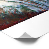 Wasserlilien, das Sun Claude Monet Poster (Ecke)