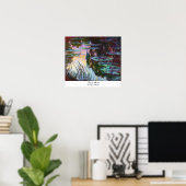 Wasserlilien, das Sun Claude Monet Poster (Heimbüro)