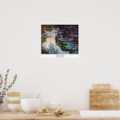 Wasserlilien, das Sun Claude Monet Poster (Küche)
