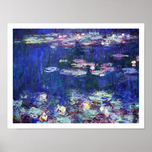 Wasserlilien des impressionistischen Malers Claude Poster (Vorne)