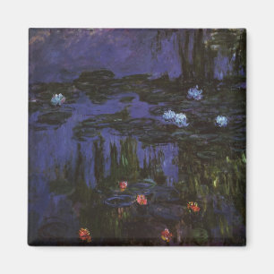 Wasserlilien durch Claude Monet, Vintager Magnet