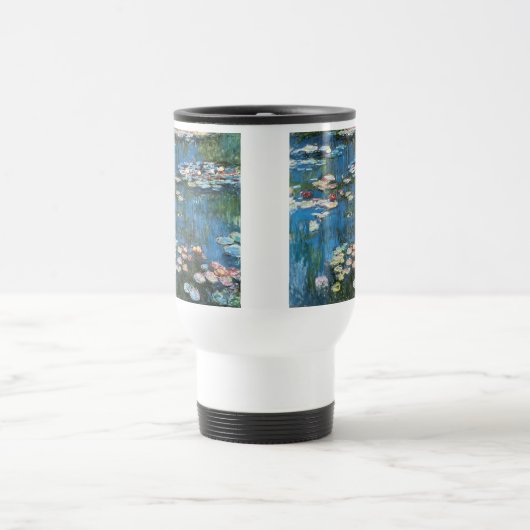 Wasserlilien durch Claude Monet, Vintager Reisebecher (Mittel)