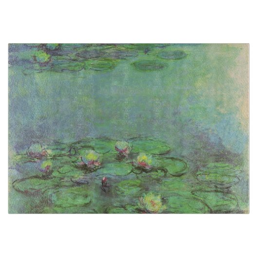Wasserlilien durch Claude Monet, Vintager Schneidebrett (Vorderseite)
