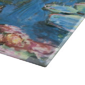 Wasserlilien durch Claude Monet, Vintager Schneidebrett (Ecke)