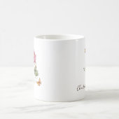 Wasserlilien-Geburtsmonatsblume Kaffeetasse (Mittel)