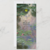 WASSERLILIEN /GELBE GEMSTONE MONOGRAM EINLADUNG (Rückseite)