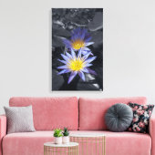 Wasserlilien gepackte Canvas Leinwanddruck (Insitu (Wohnzimmer))
