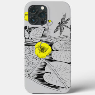 Wasserlilien gravieren iPhone 13 pro max hülle