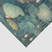 Wasserlilien im asiatischen Stil Seidenpapier (Ausschnitt)