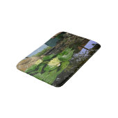 Wasserlilien im Teich Badematte (Schrägansicht)